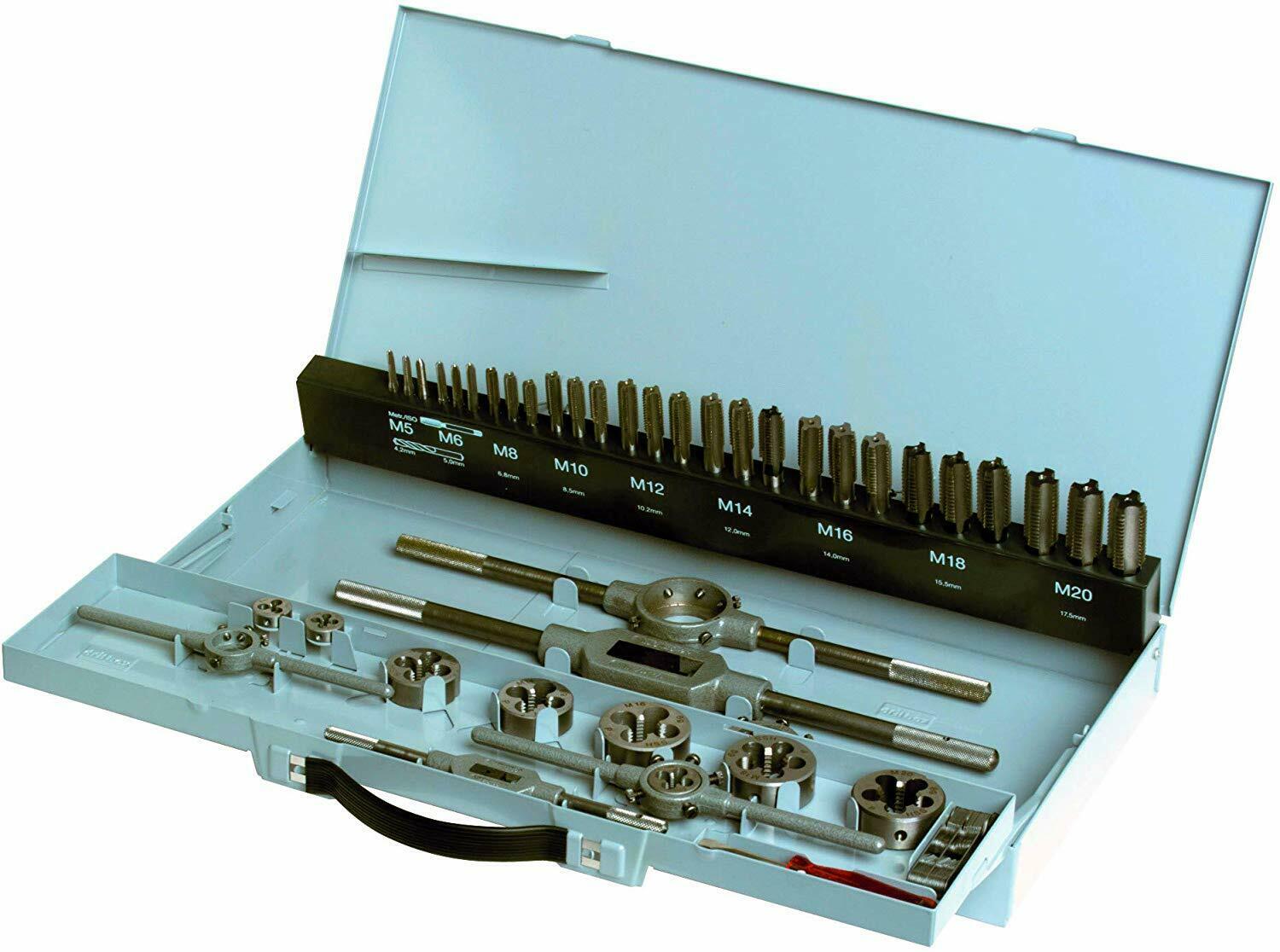 Gewindeschneidwerkzeugsatz in Stahlblechkassette Typ M5 - M20